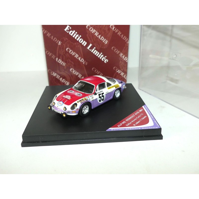 copy of RENAULT ALPINE A110 RALLYE MONTE CARLO 1975 J. HENRY TROFEU COF012 1:43 