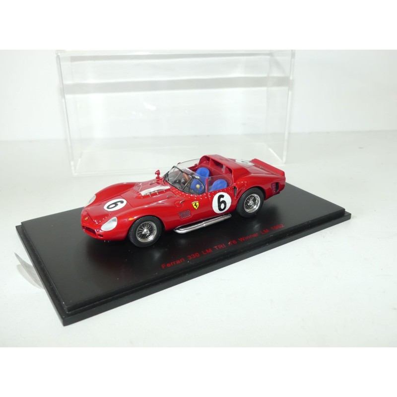 FERRARI 330 LM TR N°6 LE MANS 1962 SPARK RED LINE 1:43 1er