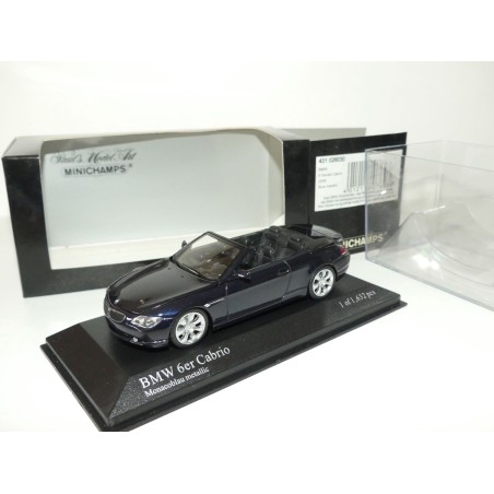 BMW SERIE 6 CABRIOLET 2006 Bleu MINICHAMPS 1:43