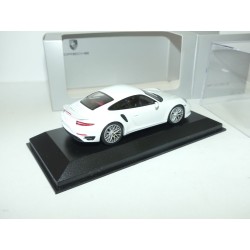 PORSCHE 911 991 TURBO S Blanc MINICHAMPS 1:43