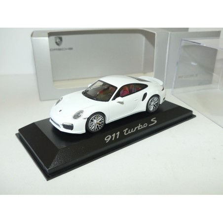 PORSCHE 911 991 TURBO S Blanc MINICHAMPS 1:43