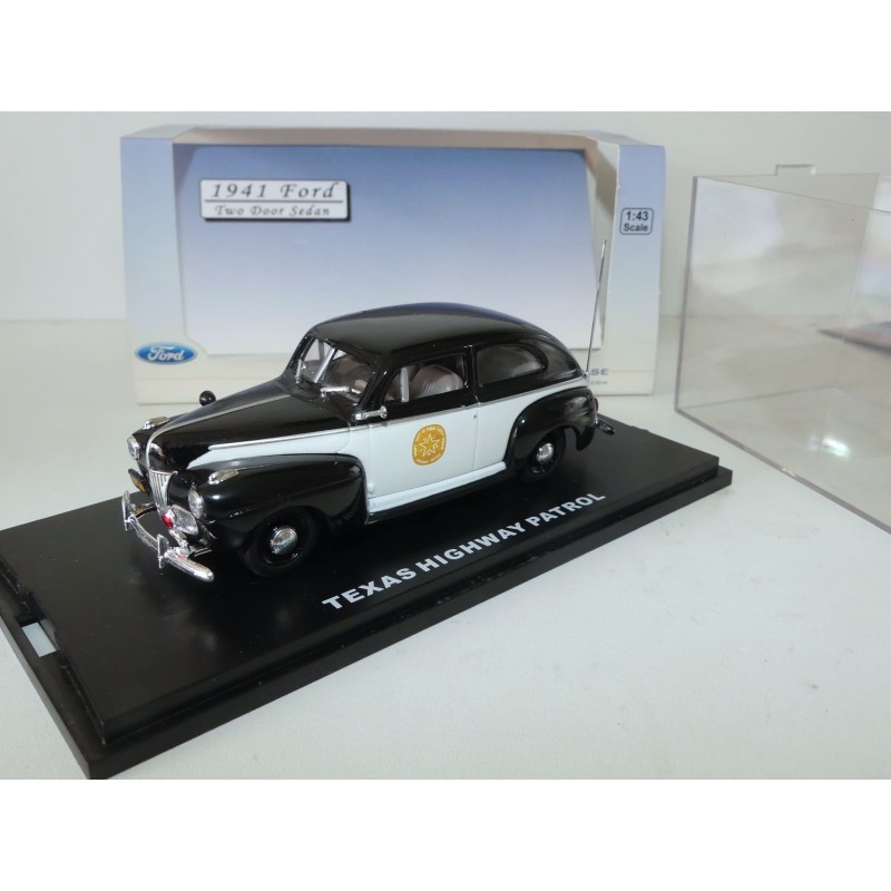 FORD 2 PORTES 1941 TEXAS HIGHWAY PATROL FIRST RESPONCE 1:43