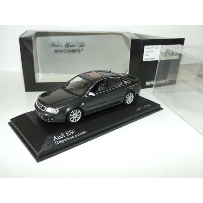 AUDI RS6 C5 2002 Noir MINICHAMPS 1:43