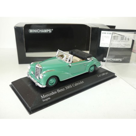 MERCEDES 300 S CABRIOLET  1954 Vert MINICHAMPS 1:43