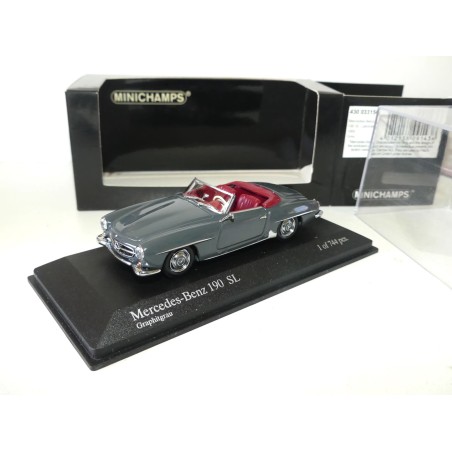 MERCEDES 190 SL CABRIOLET 1955 Gris MINICHAMPS 1:43