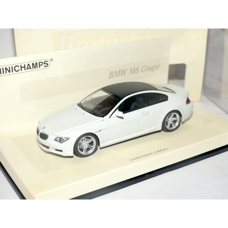 BMW SERIE 6 COUPE M6 2006 Blanc Toit Noir MINICHAMPS 1:43