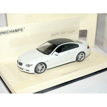 BMW SERIE 6 COUPE M6 2006 Blanc Toit Noir MINICHAMPS 1:43