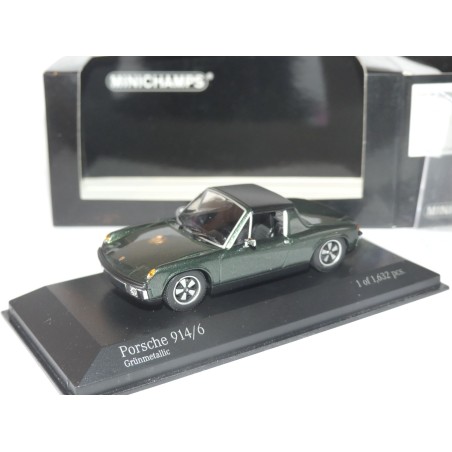 PORSCHE 914/6 1970 Vert MINICHAMPS 1:43