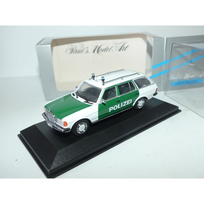 MERCEDES 200 T BREAK W123 POLIZEI MINICHAMPS 1:43