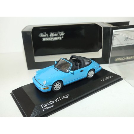 PORSCHE 911 TARGA 964 1991 Bleu Rivierablau MINICHAMPS 1:43