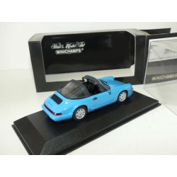 PORSCHE 911 TARGA 964 1991 Bleu Rivierablau MINICHAMPS 1:43