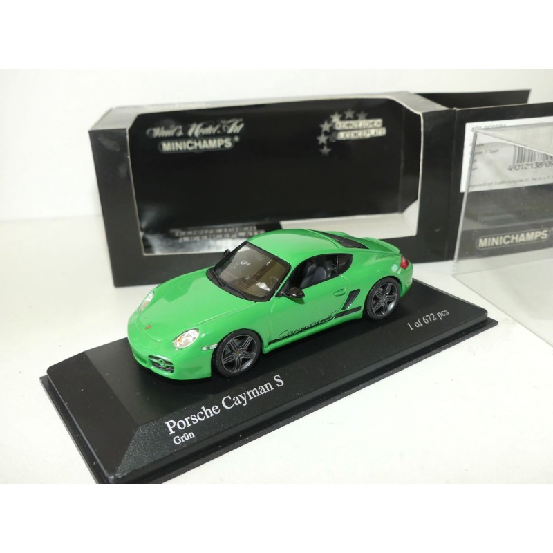 PORSCHE CAYMAN S SPORT 987 2008 Vert MINICHAMPS 1:43