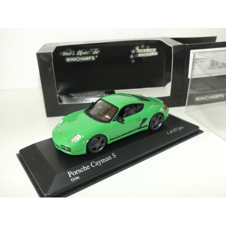PORSCHE CAYMAN S SPORT 987 2008 Vert MINICHAMPS 1:43