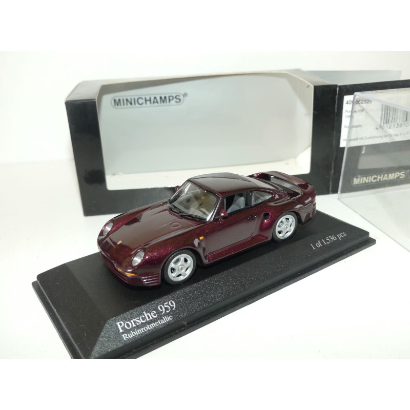 PORSCHE 959 1987 Bordeaux MINICHAMPS 1:43