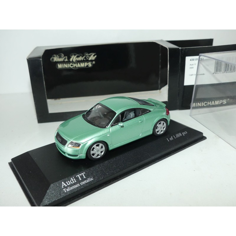 AUDI TT 8N Phase 2 Avec petit aileron 2000 Vert MINICHAMPS 1:43