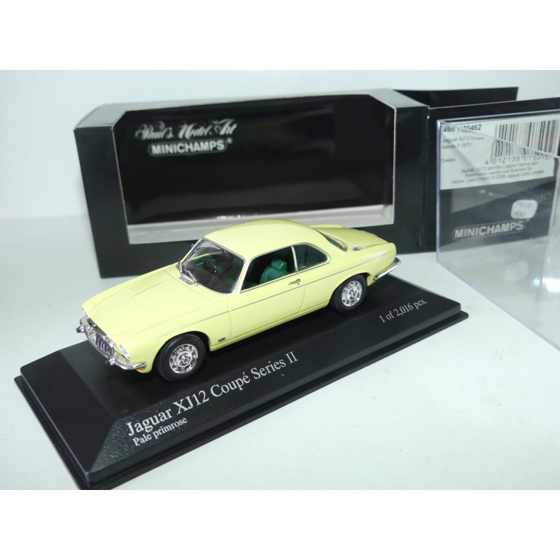 JAGUAR XJ12 COUPE SERIE II 1975 Jaune Pale Primrose MINICHAMPS 1:43