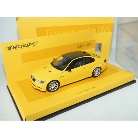 BMW M3 E92 2007 Jaune Toit Carbone MINICHAMPS 1:43
