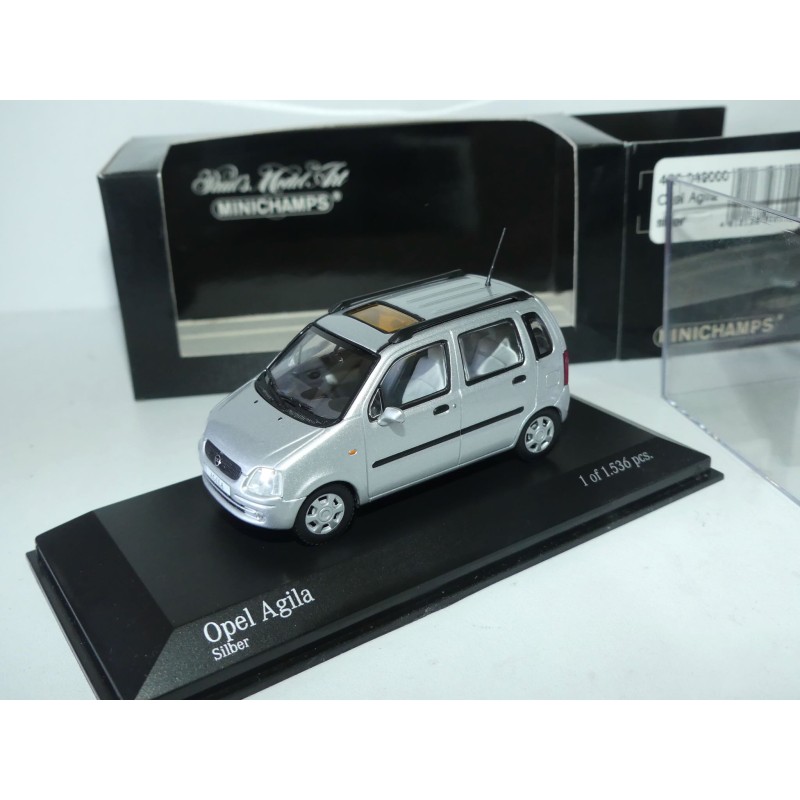OPEL AGILA A 2001 Gris MINICHAMPS 1:43 
