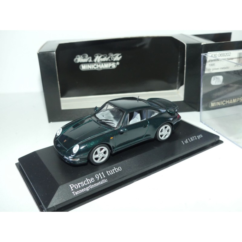 PORSCHE 911 TURBO 993 1995 Vert MINICHAMPS 1:43
