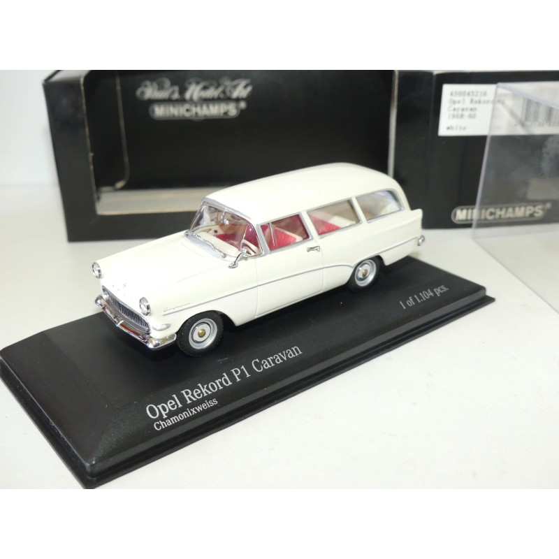 OPEL REKORD P1 CARAVAN 1958-60 Blanc white MINICHAMPS 1:43
