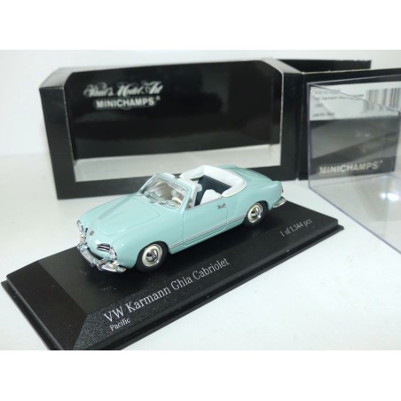 VW KARMANN GHIA CABRIOLET 1957 Bleu Pacific MINICHAMPS 1:43