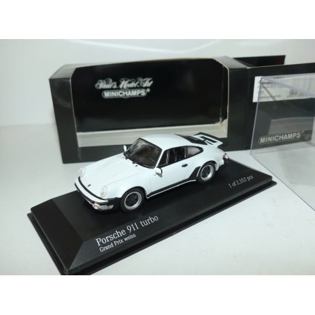 PORSCHE 911 TURBO 1977 Bleu Gris MINICHAMPS 1:43