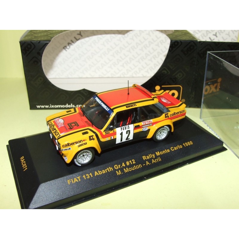 FIAT 131 NÂ°12 RALLYE MONTE CARLO 1980 MOUTON IXO RAC071 1:43 7Ã¨me