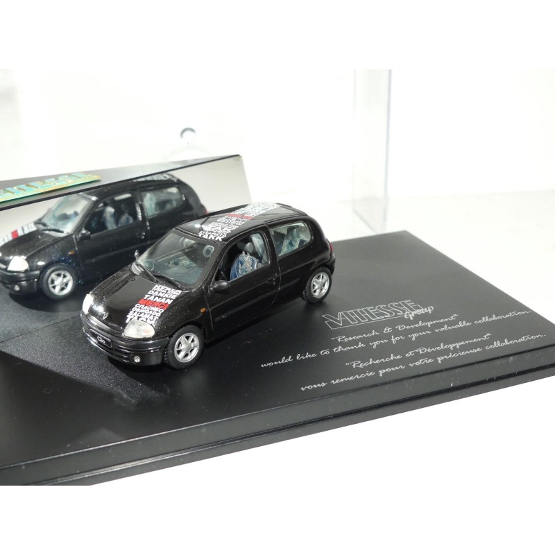 RENAULT CLIO II Phase 1 3 Portes Noir MERCI VITESSE 1:43