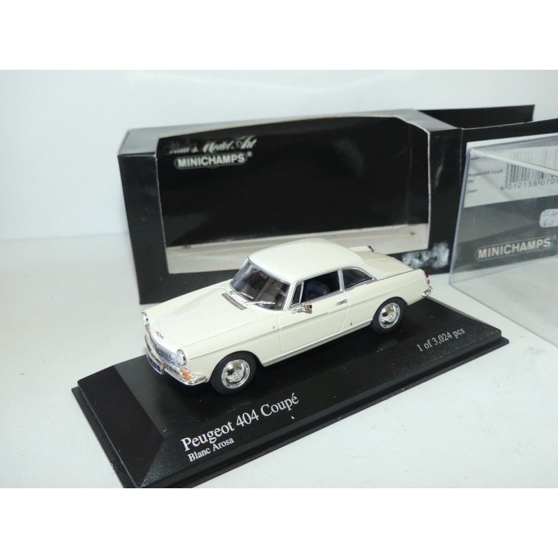 PEUGEOT 404 COUPE 1962 Crème cream MINICHAMPS 1:43