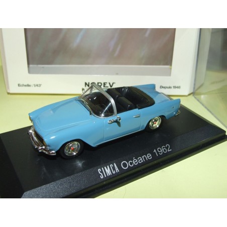 SIMCA OCEANE 1962 Bleu NOREV 1:43 contreboite blanche