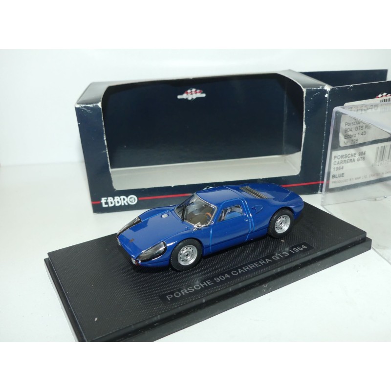 PORSCHE 904 CARRERA GTS 1964 Bleu EBBRO 726 1:43