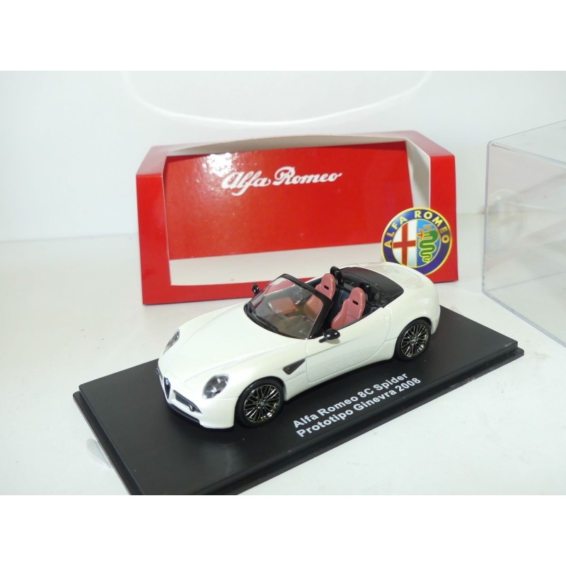 ALFA ROMEO 8C SPIDER 2008 Blanc M4 1:43