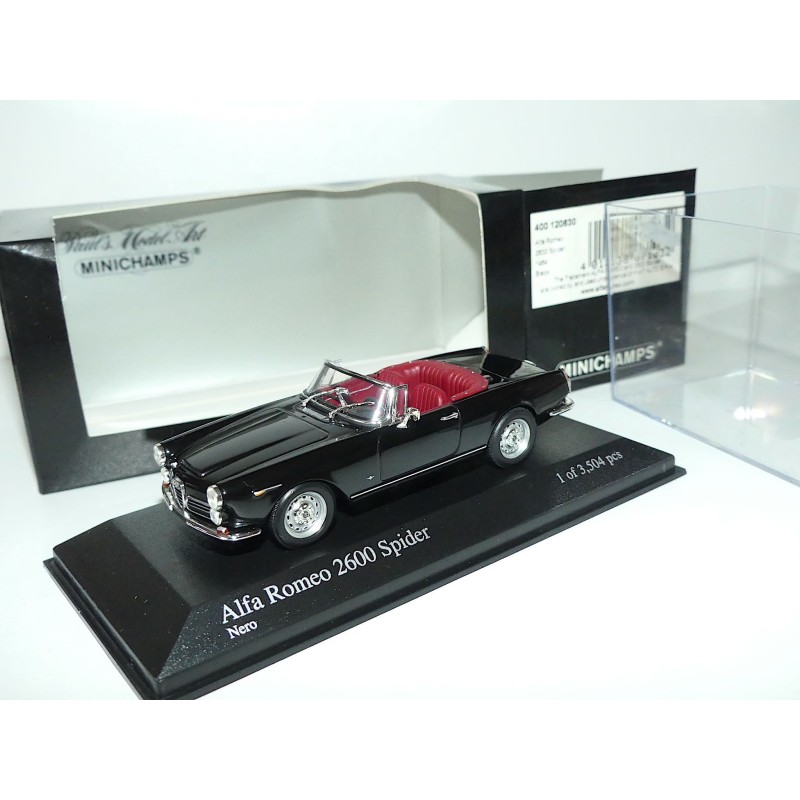 ALFA ROMEO 2600 SPIDER 1964 Noir MINICHAMPS 1:43