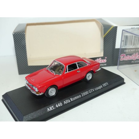 ALFA ROMEO 2000 GTV 1971 Rouge DETAILCARS 440 1:43