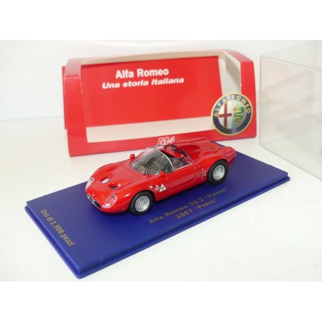 ALFA ROMEO 33.2 FLERON 1967 Rouge M4 1:43