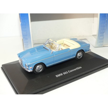 BMW 503 CONVERTIBLE Bleu UNIVERSAL HOBBIES 1:43