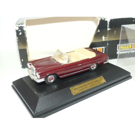 MERCEDES 220 SE CABRIOLET W111 1963-1965 Bordeaux FALLER 1:43