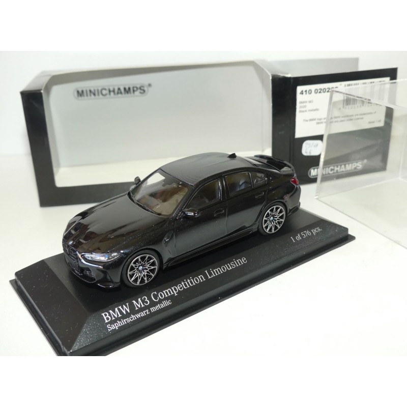 BMW M3 COMPETITION LIMOUSINE G80 2020 Noir MINICHAMPS 1:43