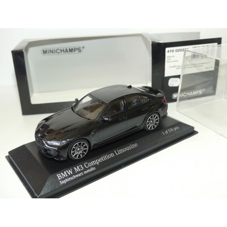 BMW M3 COMPETITION LIMOUSINE G80 2020 Noir MINICHAMPS 1:43