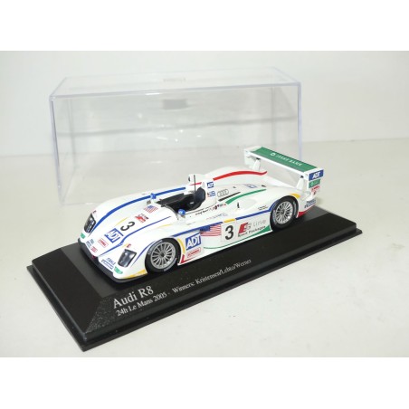 AUDI R8 N°3 LE MANS 2005 MINICHAMPS 1:43 Arrivée 1er