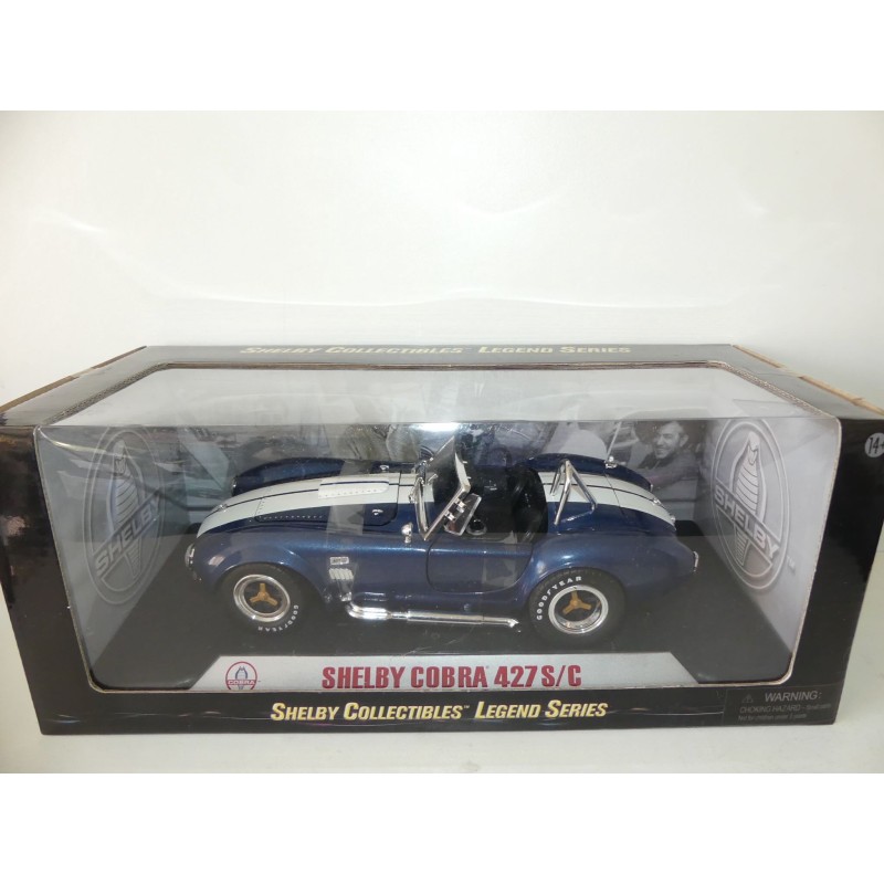 SHELBY COBRA 427 S/C Bleu SHLBY COLLECTIBLES 1:18