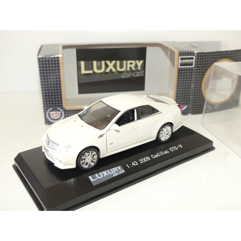 CADILLAC CTS-V 2009 Blanc LUXURY DIECAST 1:43