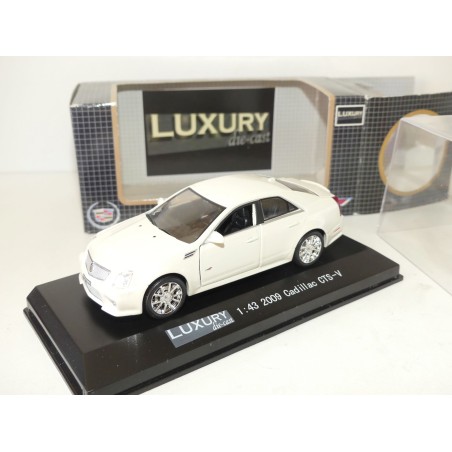 CADILLAC CTS-V 2009 Blanc LUXURY DIECAST 1:43