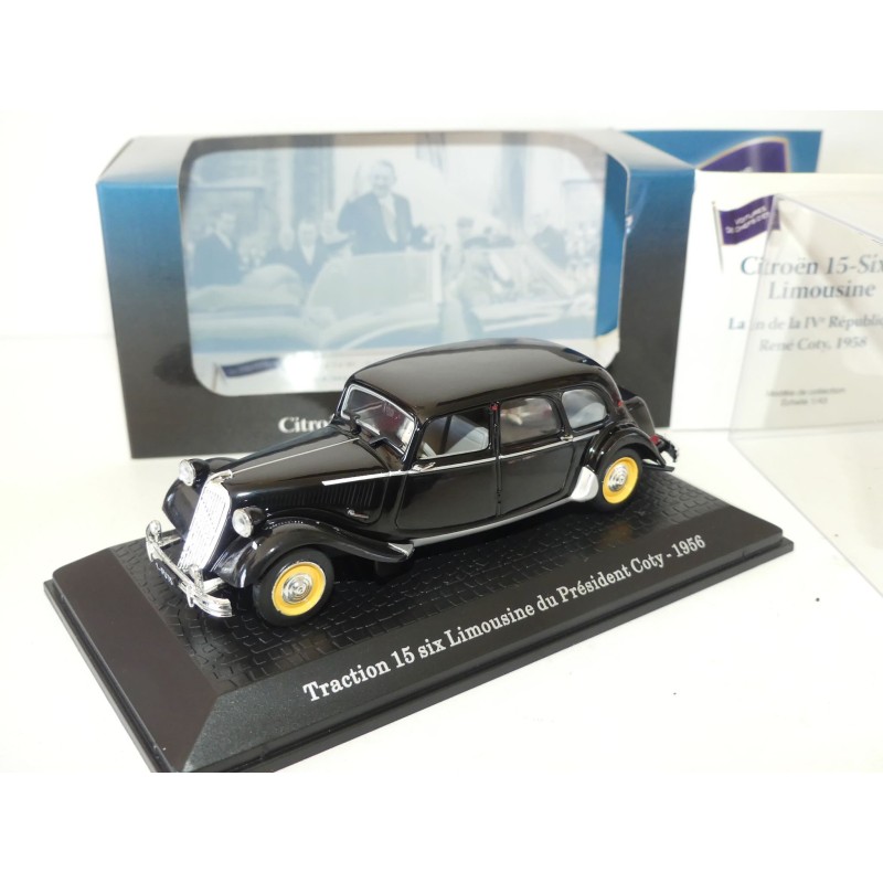 CITROEN TRACTION 15 COTY 1958 PRESIDENTIELLE ATLAS 1:43 Chef d'Ã©tat