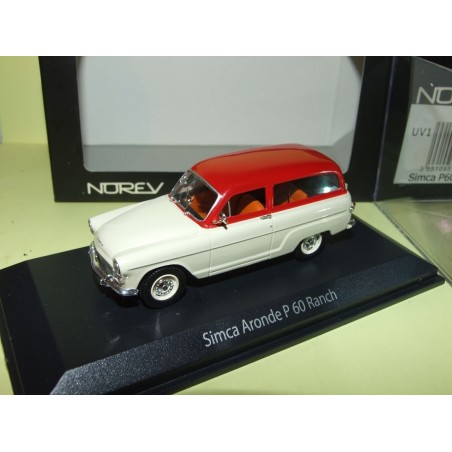 SIMCA ARONDE P60 RANCH CrÃ¨me et Rouge NOREV 1:43