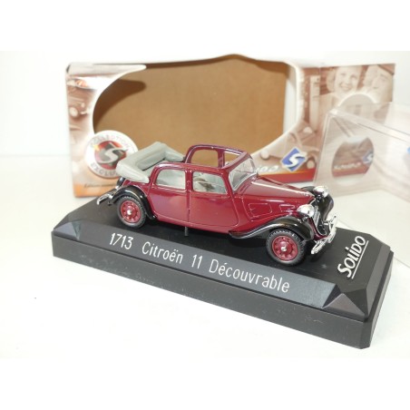 CITROEN TRACTION 11 BECOUVRABLE Bordeaux SOLIDO 1:43