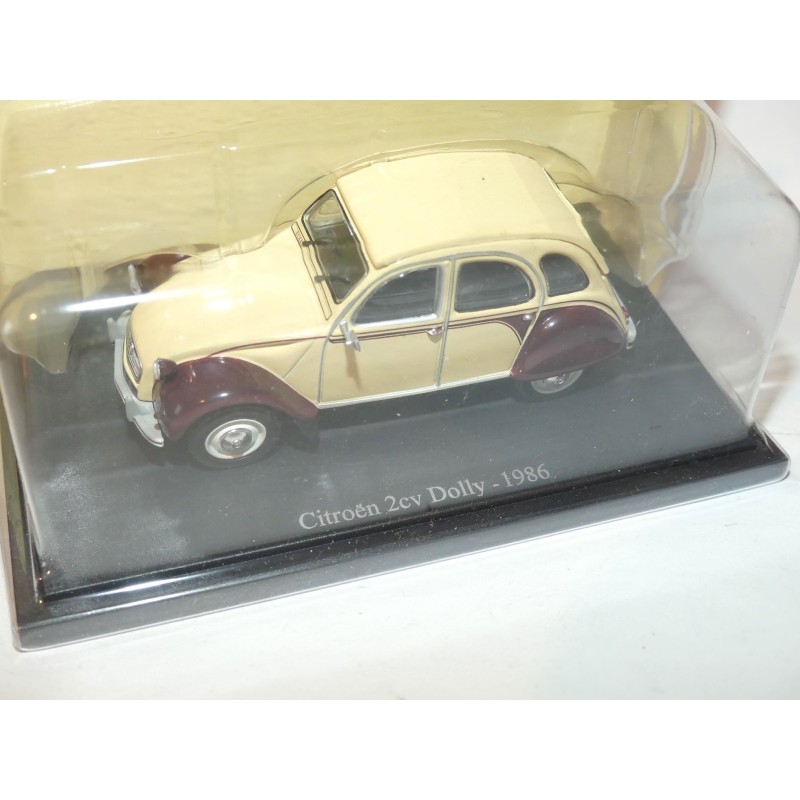 CITROEN 2CV DOLLY 1986 Bordeaux et beige UNIVERSAL HOBBIES 1:43 blister