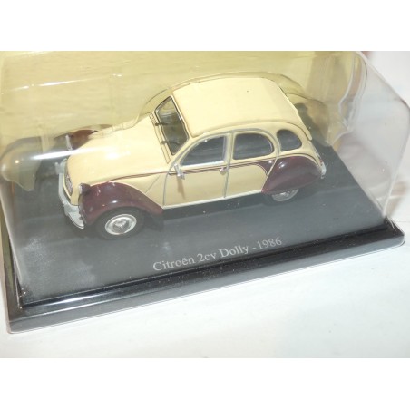 CITROEN 2CV DOLLY 1986 Bordeaux et beige UNIVERSAL HOBBIES 1:43 blister