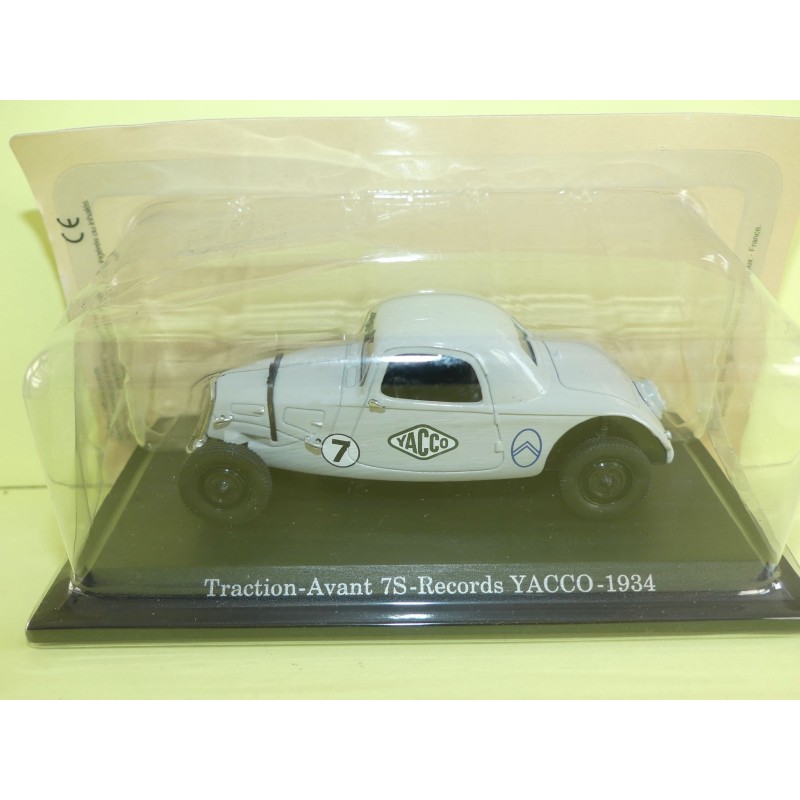 CITROEN TRACTION AVANT 7S RECORDS YACCO 1934 UNIVERSAL HOBBIES 1:43 blister