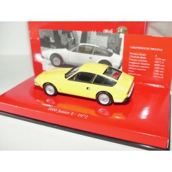 ALFA ROMEO 1600 JUNIOR Z 1972 Jaune MINICHAMPS 1:43 imperfection